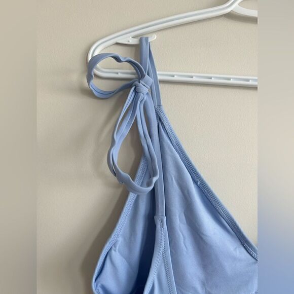 Aerie Baby Blue One-piece Swimsuit With Tie Straps - Picture 10 of 11